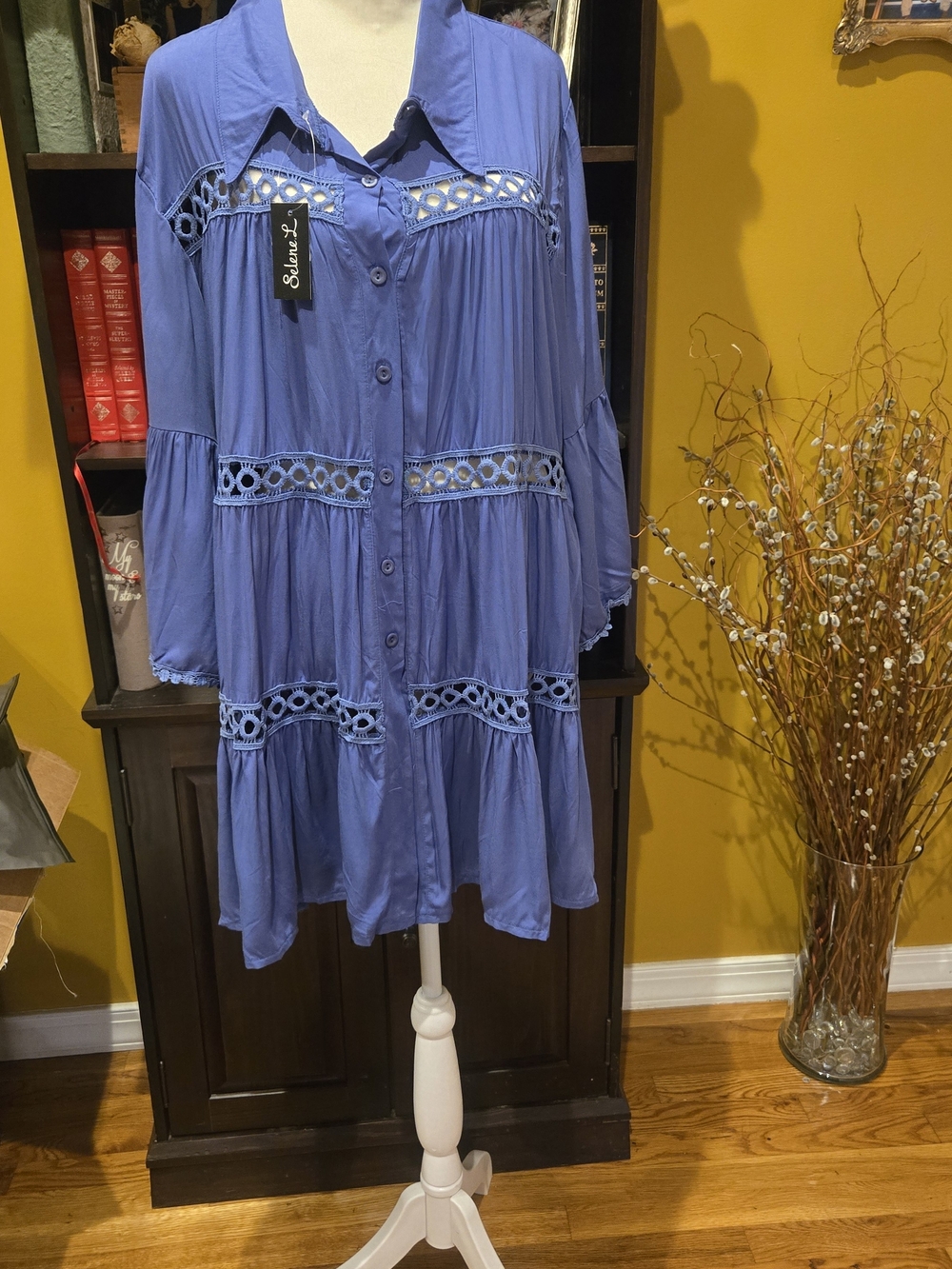 Blue Shift Dress